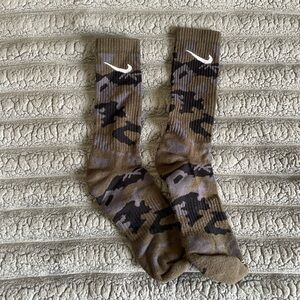 Nike Camo Crew Socks - Brown